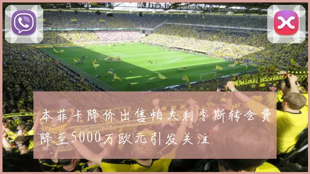 本菲卡降价出售帕夫利季斯转会费降至5000万欧元引发关注